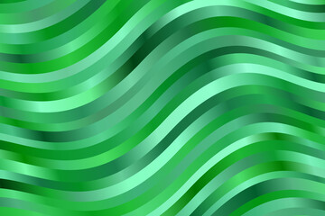 Nice Green and light green waves abstract vector background.