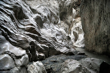 Saklikent Canyon is the longest and deepest canyon in Turkey. Its length is 18 kilometers.