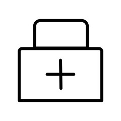 line icon first aid first aid medicine box