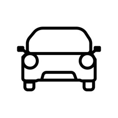 Car symbol Vector illustration of transportation and web design. Symbol outline vector icon, logo illustration. Vector graphics, editable isolated on white background