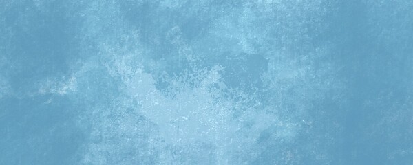 Obraz premium Sfondo acquerello in pittura blu e azzurro con trama angosciata nuvoloso e grunge marmorizzato, nebbia morbida, nebuloso e colori pastello, web banner astratto. 