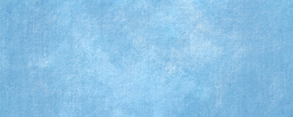 Sfondo acquerello in pittura azzurra e bianca con trama angosciata nuvoloso e grunge marmorizzato, nebbia morbida, nebuloso e colori pastello, web banner astratto. Bianco al centro.