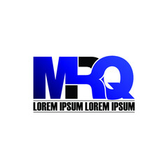 MRQ letter monogram logo design vector