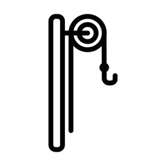 Pulley icon. Pulley wheel icon.