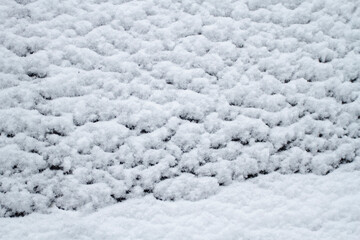 Snow on the wallA lot of snow. Cold winter.