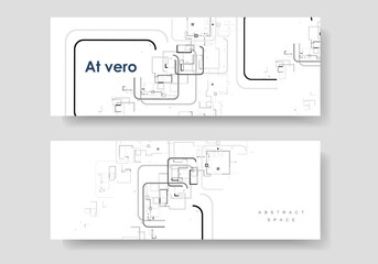 Modern leaflet template with abstract pattern. Brochure template for promotion design. Business advertising promotion