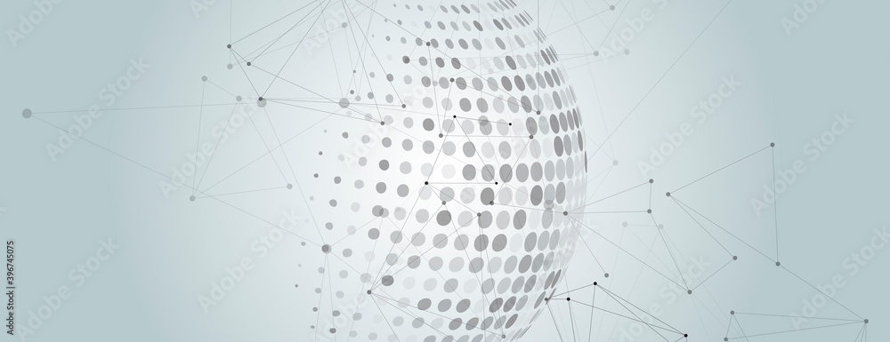 Fototapete grunge abstract halftone pattern. technology modern design. label design element vector illustration