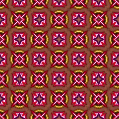 colorful symmetrical repeating patterns for textiles, ceramic tiles, wallpapers and designs. seamless image.