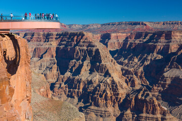 Grand Canyon Skywalk, Hualapai Reservation, Grand Canyon National Park, Arizona, Usa, America
