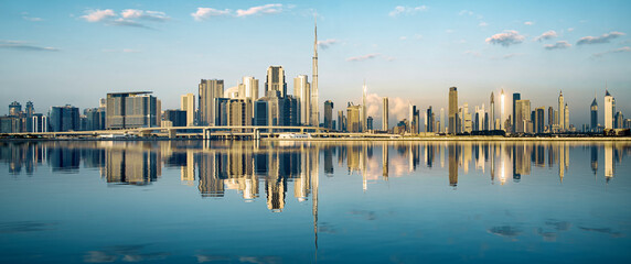 Dubai downtown, amazing city center skyline with luxury skyscrapers, United Arab Emirates	
UAE,