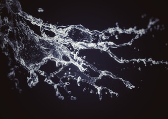 抽象的な水飛沫