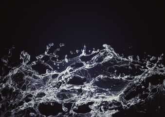 抽象的な水飛沫