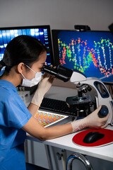 Illustration from research for genomic medicine or gene therapy.