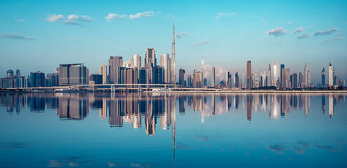 Dubai downtown, amazing city center skyline with luxury skyscrapers, United Arab Emirates	
UAE,