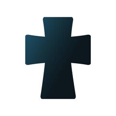 Obraz premium Religion cross icon. Eps10 vector illustration.