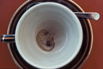 Leere Kaffeetasse