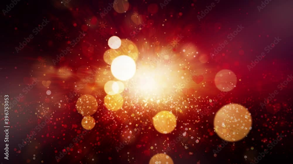 Poster abstract christmas and new year festive motion background with shining gold bokeh. shimmering glitte