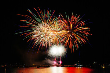 Fireworks Over The Barbican Harbour, Plymouth ( Nemesis Pyrotechnics )