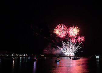 Firework Display Over Plymouth Harbour - British Firework Championships 2018 ( 'Pheonix Fireworks' )