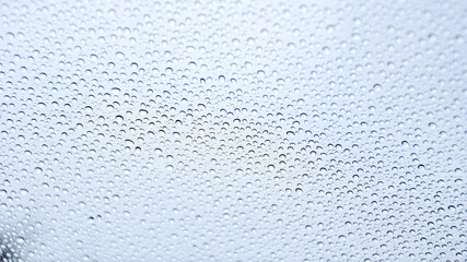 water drops on glass