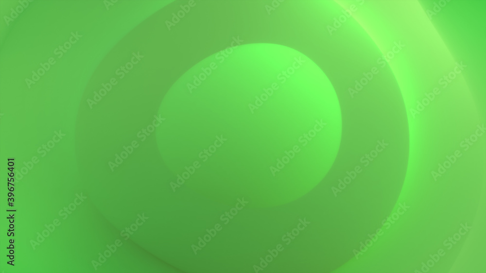 Poster glow green motion circles with light gradient abstract background