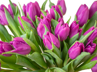 Fototapeta premium Bouquet of yellow tulips