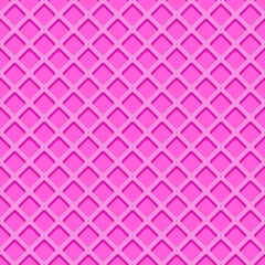 Vector seamless waffle pattern in pink colors.