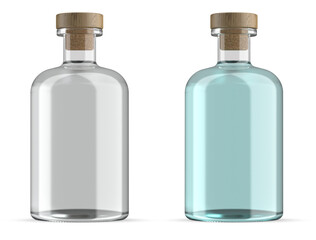 Gin Glass Bottle Mockup