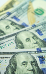 100 one hundred American dollars with President Franklin. U.S. National Bank banknote