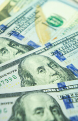 100 one hundred American dollars with President Franklin. U.S. National Bank banknote