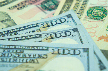 100 one hundred American dollars. U.S. National Bank banknote