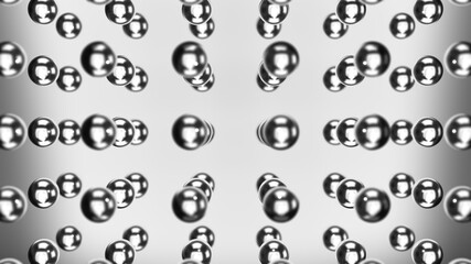 Naklejka premium 3d rendering of water drops background with small drops.