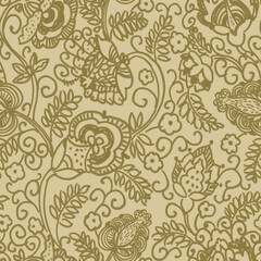 seamless pattern with flowers