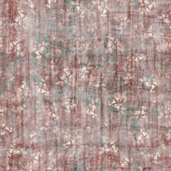 Seamless old aged tapestry rug kilim pattern. High quality illustration. Sun bleached red, burnt orange, and turquoise blue colored vintage Turkish style rug design. Antique carpet graphic design.