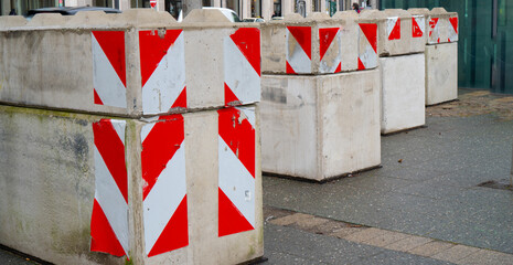 concrete barriers from terrorist attacks in Germany - 396767402