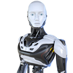 Robot android cyborg - obrazy, fototapety, plakaty