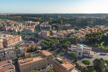 Fototapeta na wymiar Rome Italy Suburbs with Houses and Streets