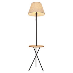 Floor lamp, isolated on white background.