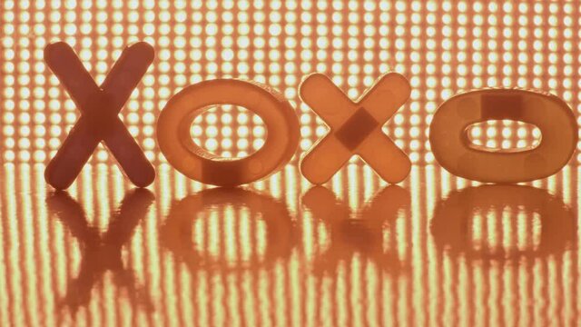 Valentines day background with xoxo sign message