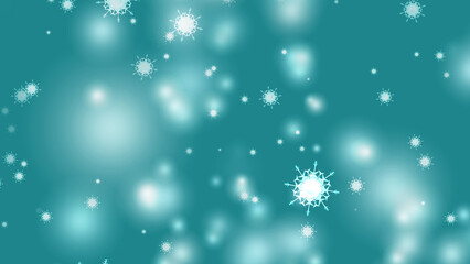 snowflake six star eight branch short thorn wing falling heavy ice dust particles element for Christmas