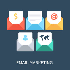 
Email Marketing Flat Vector Icon

