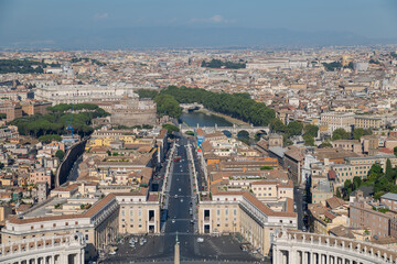 Fototapeta na wymiar Saint Peters Square in Rome