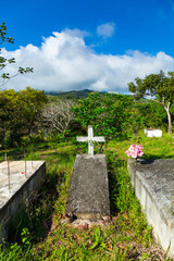Cemetery Boruca (also known as the Brunca or the Brunka) indigenous people, Costa Rica, Central America, America