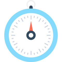 
Stopwatch Flat vector Icon
