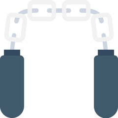 Obraz premium Jumping Rope Flat vector Icon 