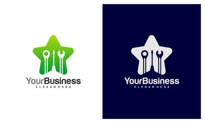 Star Mechanic logo vector template, Creative Mechanic logo design concepts