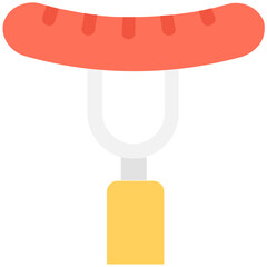 
Sausage Flat vector Icon
