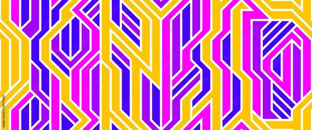 Poster tech style seamless linear pattern vector, circuit board lines endless background wallpaper image, c