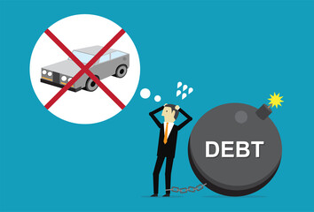 No car because there is a lot of debt