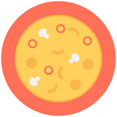 
Pizza Flat vector Icon
